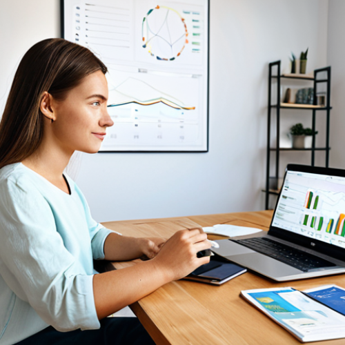 Home 3 덴마크 통화와 환전 방법 - Smart Traveler Planning Finances**
"A young, professional digital nomad woman with a laptop, sittin...
